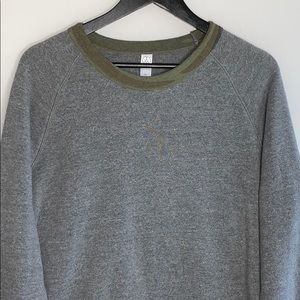 Alternative Earth Apparel Gray and Camo Pullover Sweatshirt